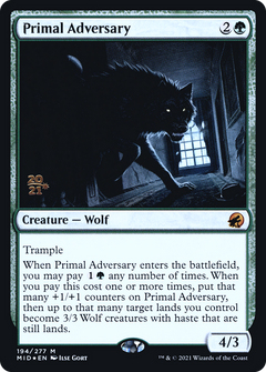 Primal Adversary (194) (Prerelease) - Foil