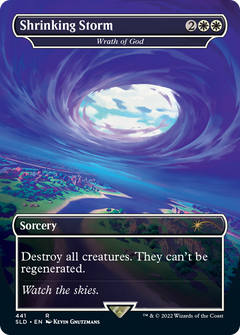 Shrinking Storm [Wrath of God] (441) (Borderless) - Foil