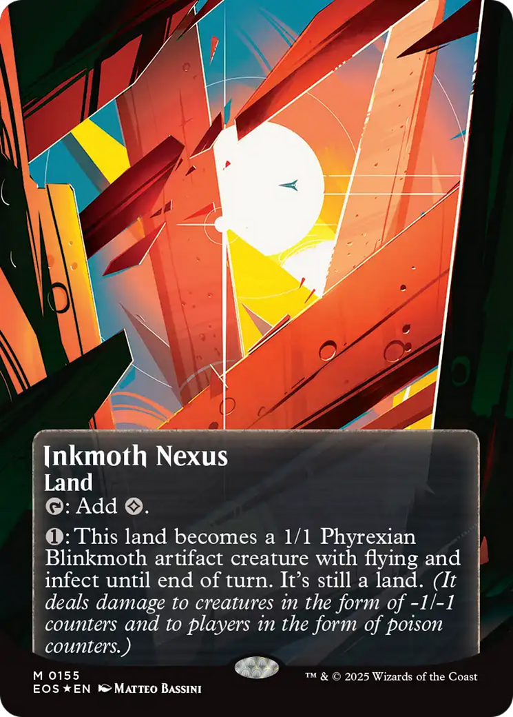 Inkmoth Nexus (0155) (Borderless) - Galaxy Foil