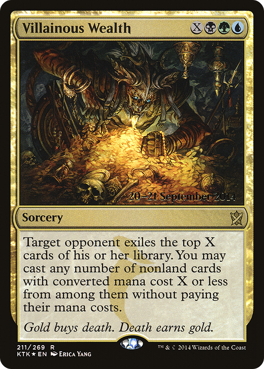 Villainous Wealth Foil (211) (Prerelease) - Foil