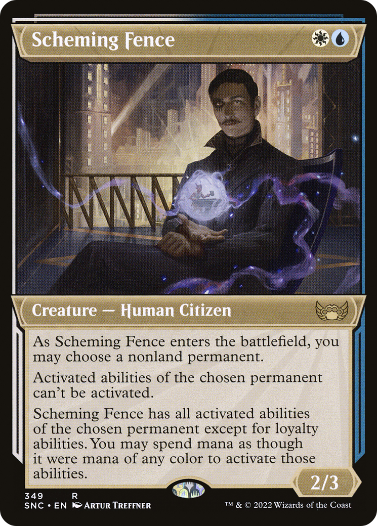Scheming Fence (349) (Showcase) - Foil