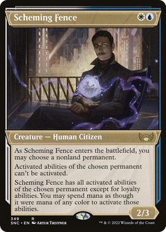 Scheming Fence (349) (Showcase) - Foil