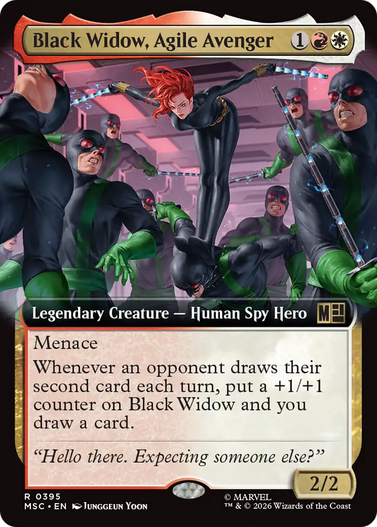 Black Widow, Agile Avenger (0395) (Extended Art) (MSC)