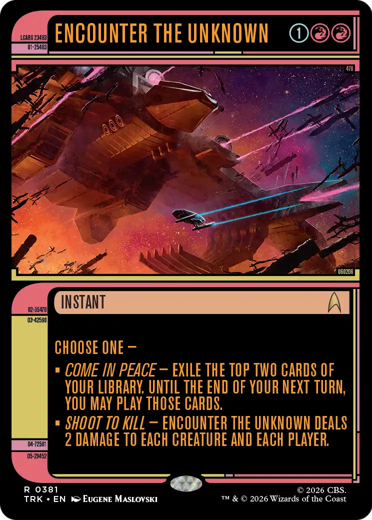 Encounter the Unknown (0381) (Showcase) (TRK) - Foil