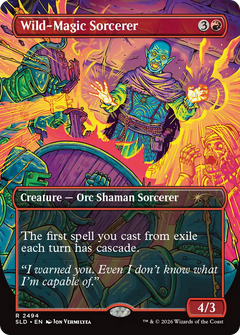 Wild-Magic Sorcerer (2494) (Borderless) (SLD) - Foil