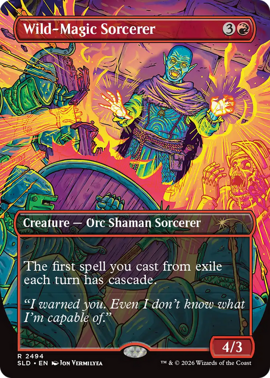 Wild-Magic Sorcerer (2494) (Borderless) (SLD) - Foil