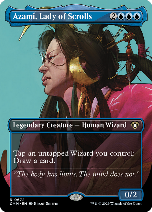 Azami, Lady of Scrolls (0672) (Borderless) - Foil