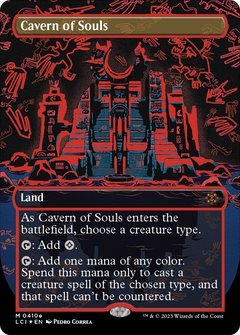 Cavern of Souls (0410e) (Borderless) - Neon Ink