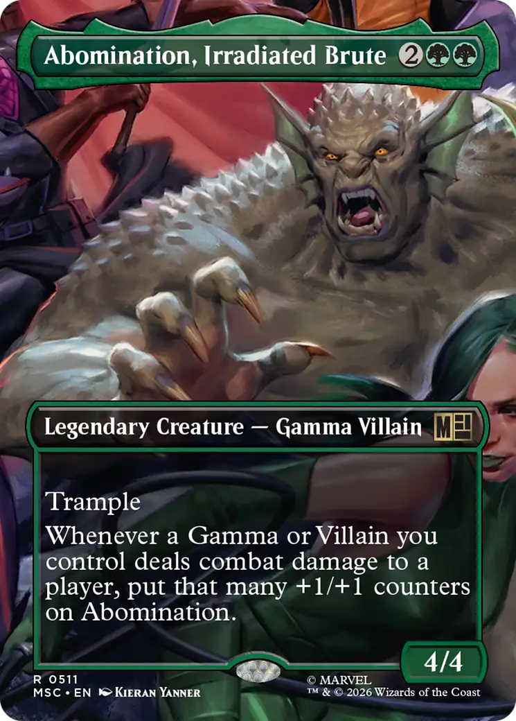 Abomination, Irradiated Brute (0511) (Borderless) (MSC) - Foil