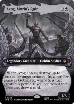 Azog, Moria's Ruin (0222) (Borderless) (Dragon Hoard Frame) (HOB)