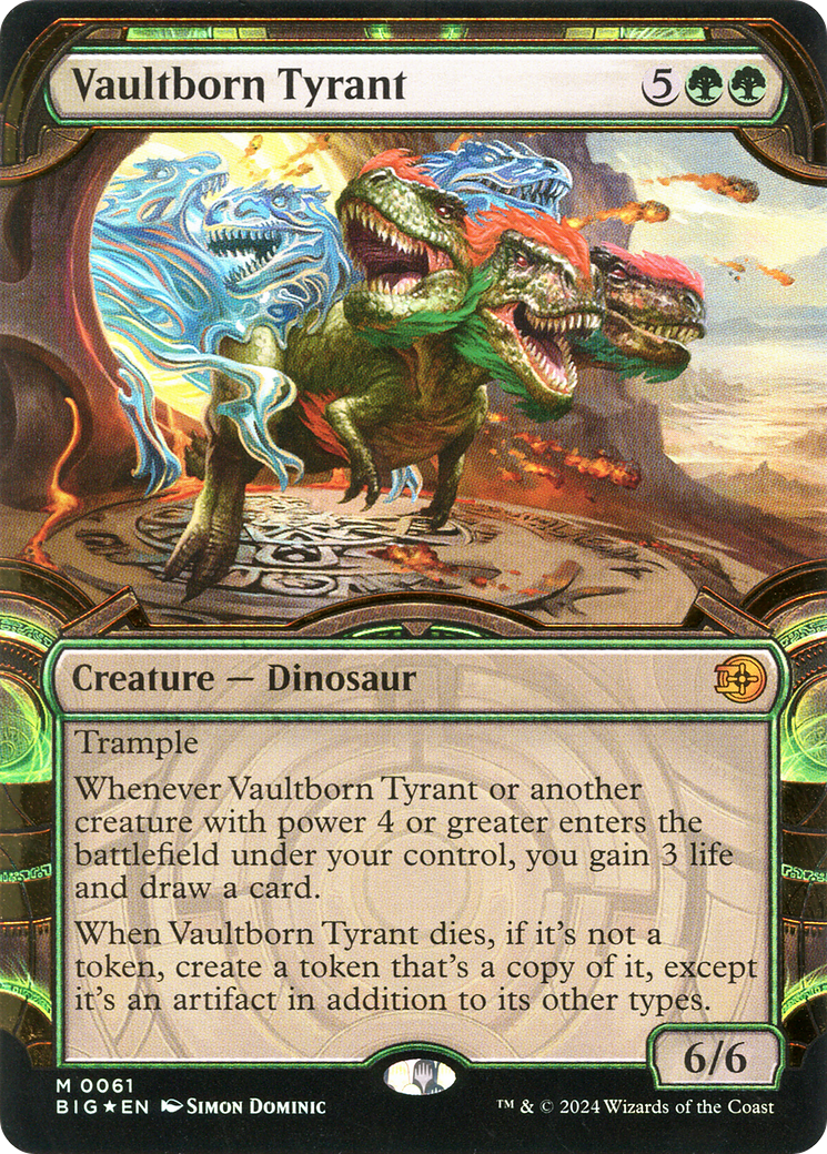 Vaultborn Tyrant (0061) (Showcase) - Raised Foil
