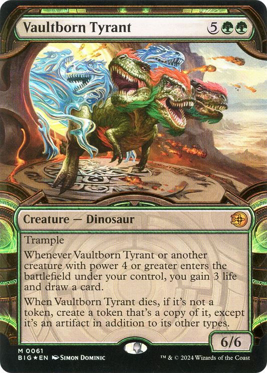 Vaultborn Tyrant (0061) (Showcase) - Raised Foil