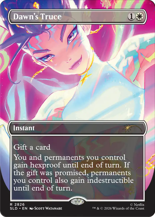 Dawn's Truce (2826) (Borderless) (SLD) - Foil