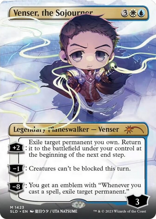 Venser, the Sojourner (1423) (Borderless) - Rainbow Foil