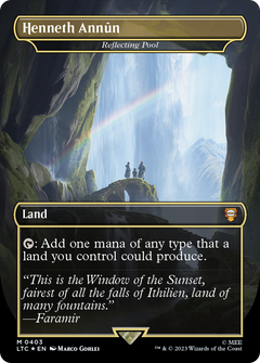 Henneth Annun [Reflecting Pool] (0403) (Borderless) - Surge Foil
