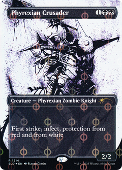 Phyrexian Crusader (1214) (Borderless) - Compleat Foil