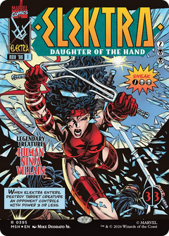 Elektra, Daughter of the Hand (0395) (Borderless) (MSH) - Foil