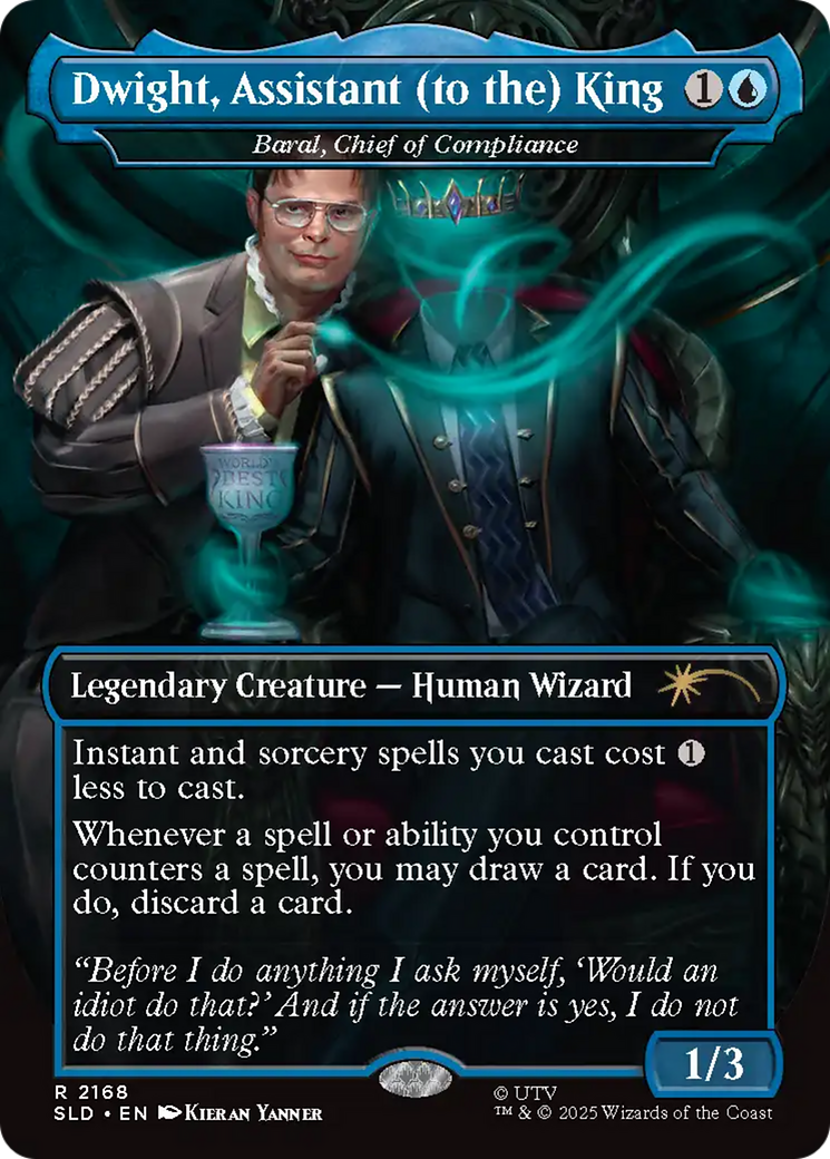 Dwight, Assistant (to the) King [Baral, Chief of Compliance] (2168) (Borderless) - Foil sld