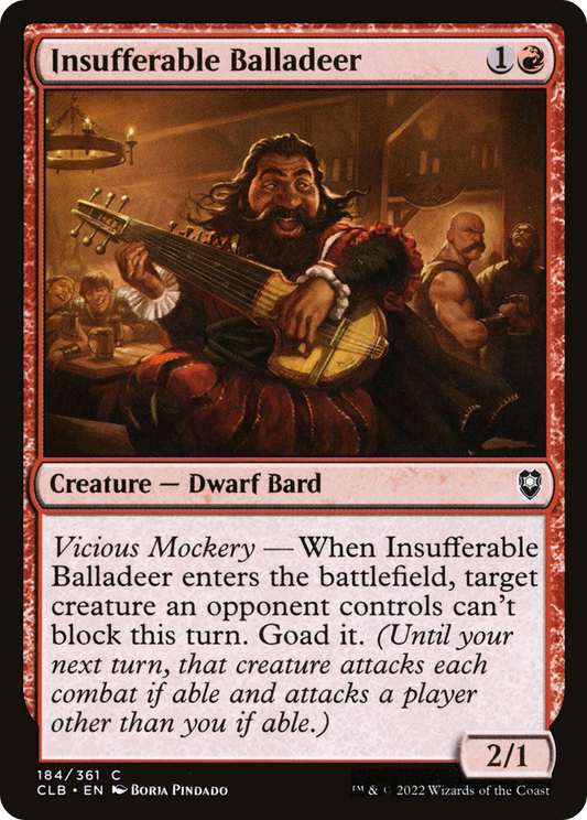 Insufferable Balladeer - Foil