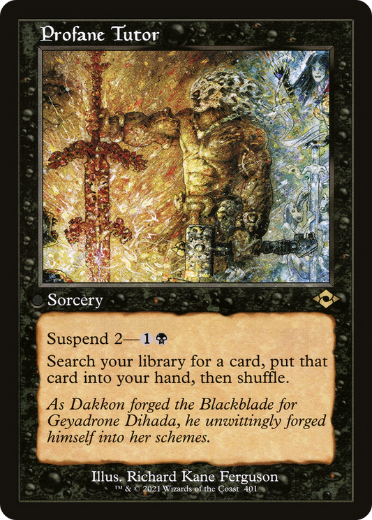 Profane Tutor (401) (Retro Frame) - Foil