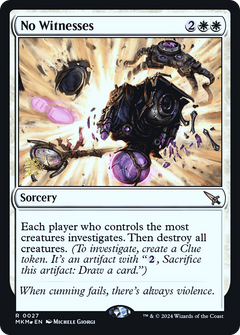 No Witnesses (027) (Prerelease) - Foil