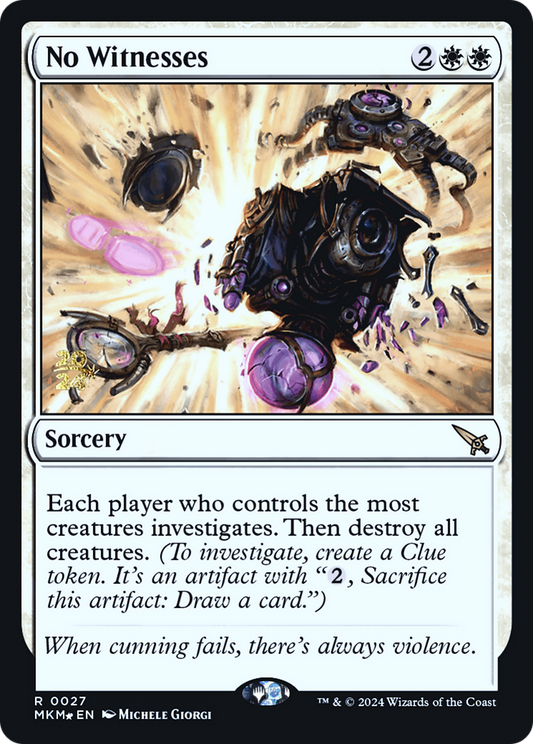 No Witnesses (027) (Prerelease) - Foil