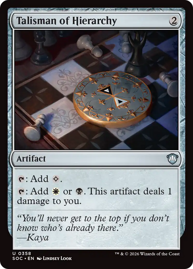 Talisman of Hierarchy (SOC)