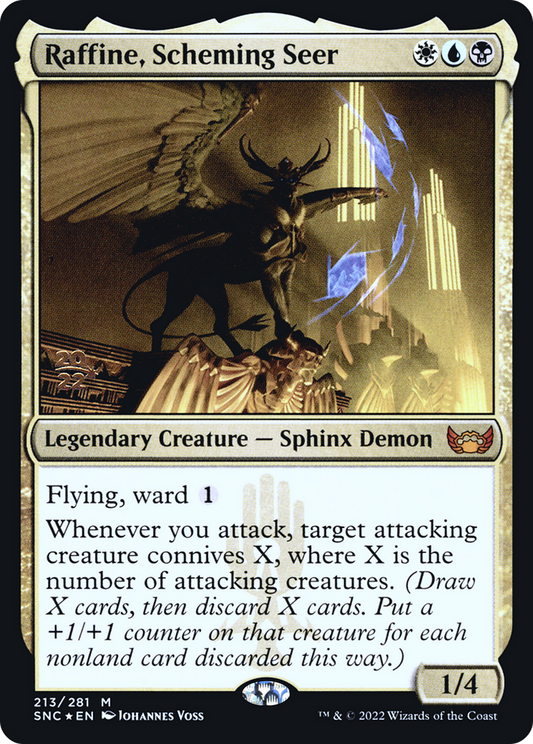Raffine, Scheming Seer (213) (Prerelease) (PSNC) - Foil