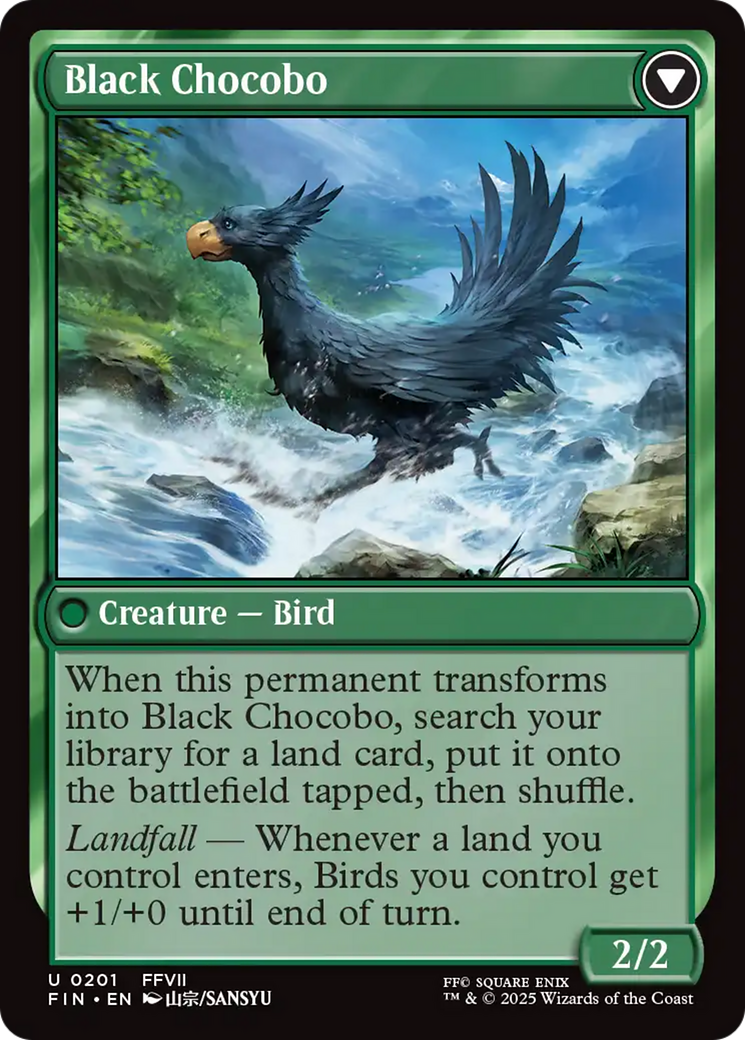 Sidequest: Raise a Chocobo // Black Chocobo (FIN) - Foil