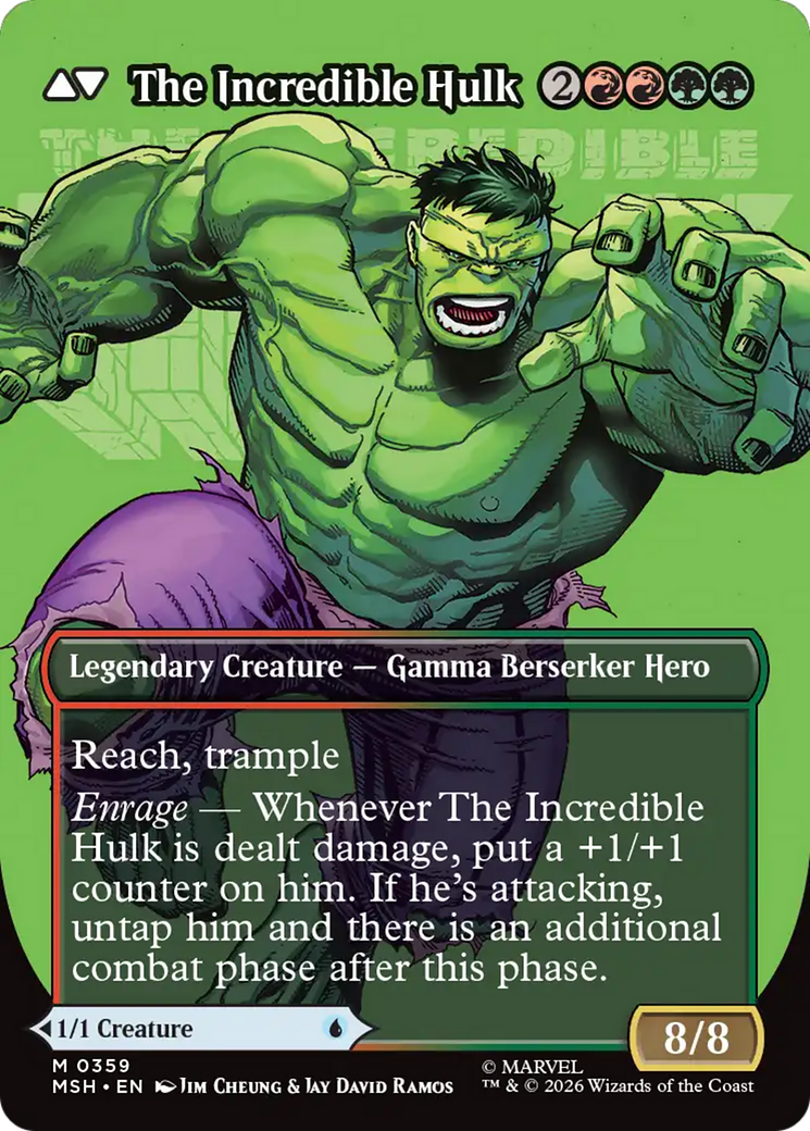 Bruce Banner // The Incredible Hulk (0359) (Borderless) (MSH) - Foil