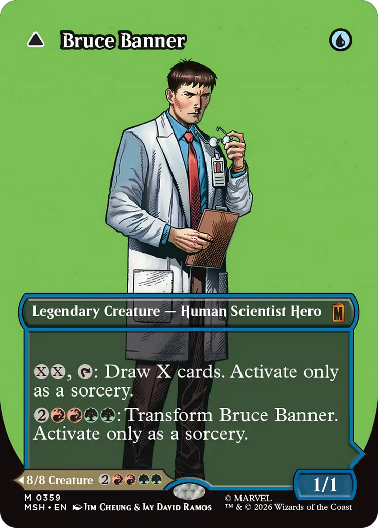 Bruce Banner // The Incredible Hulk (0359) (Borderless) (MSH) - Foil