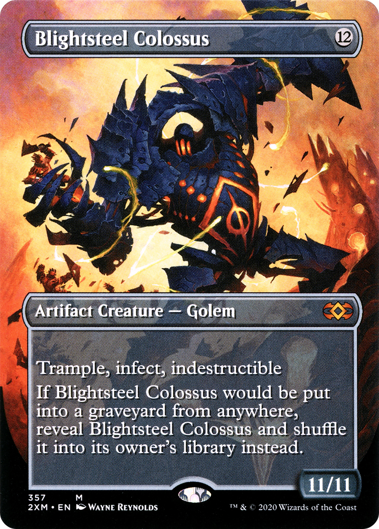 Blightsteel Colossus (357) (Borderless) - Foil