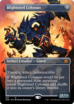 Blightsteel Colossus (357) (Borderless) - Foil