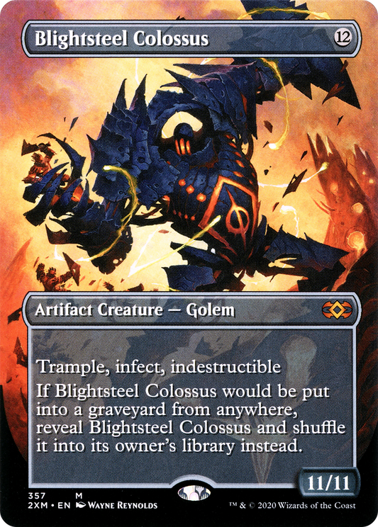 Blightsteel Colossus (357) (Borderless) - Foil