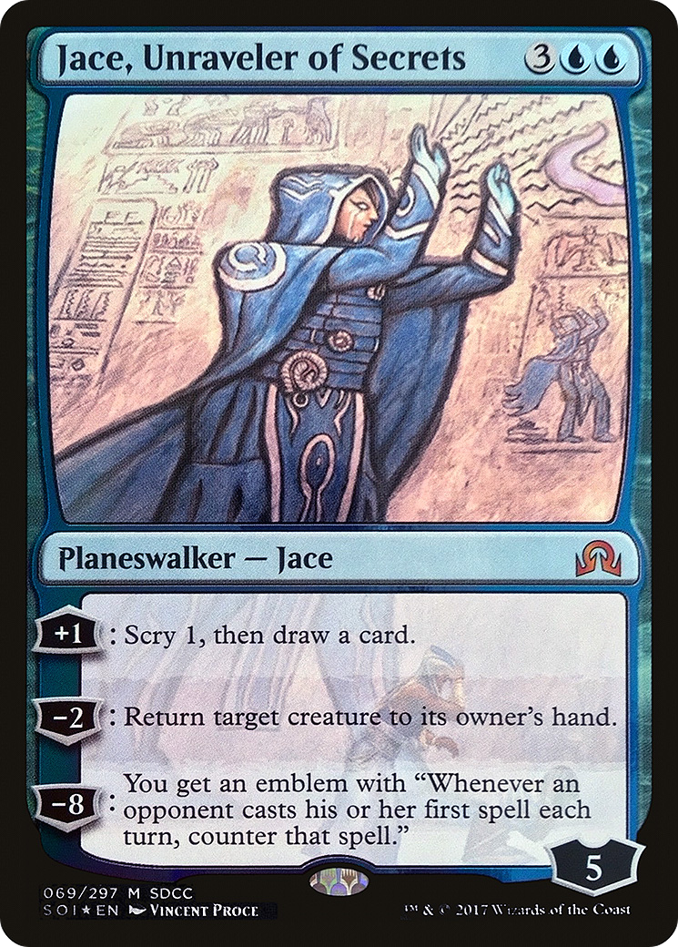 Jace, Unraveler of Secrets (069) (2017) (SDCC) - Foil
