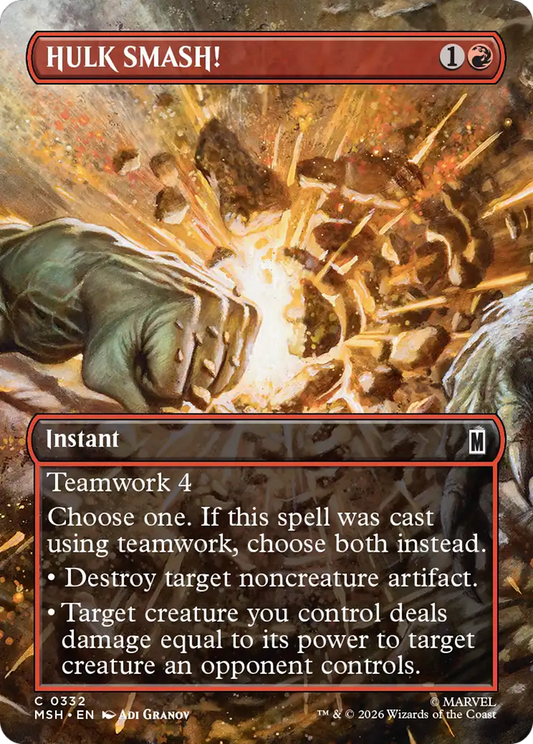 HULK SMASH! (0332) (Borderless) (MSH) - Foil