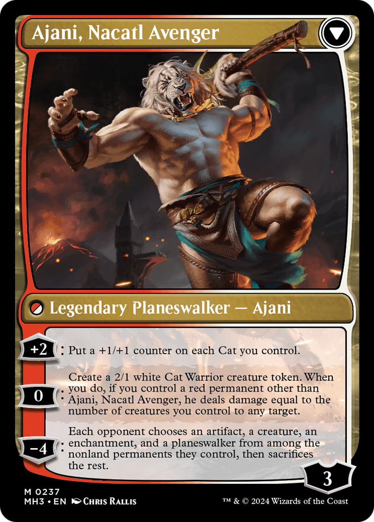 Ajani, Nacatl Pariah // Ajani, Nacatl Avenger (MH3) - Foil