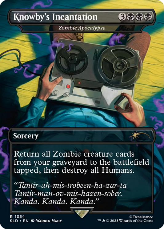 Knowby's Incantation [Zombie Apocalypse] (1354) (Borderless) - Foil