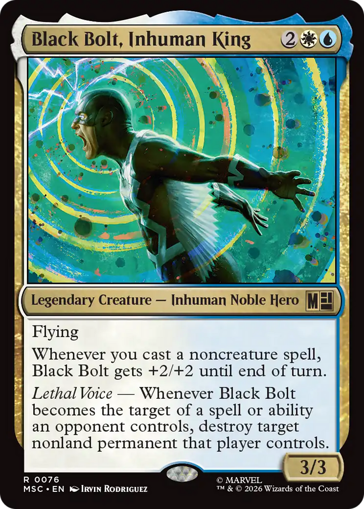 Black Bolt, Inhuman King (MSC) - Surge Foil