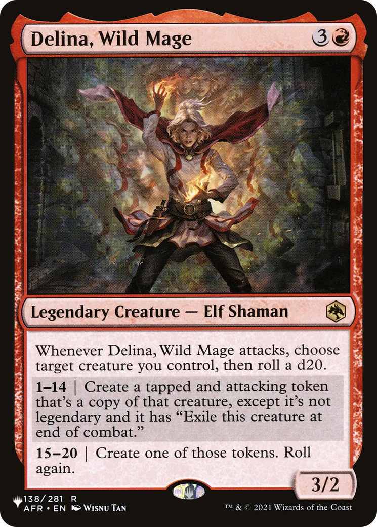 Delina, Wild Mage (AFR-138) (PLST)
