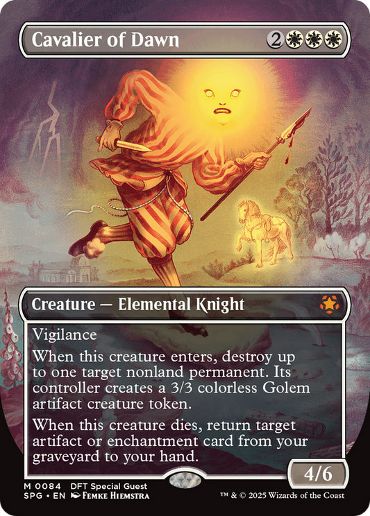 Cavalier of Dawn (0084) (Borderless) - Foil