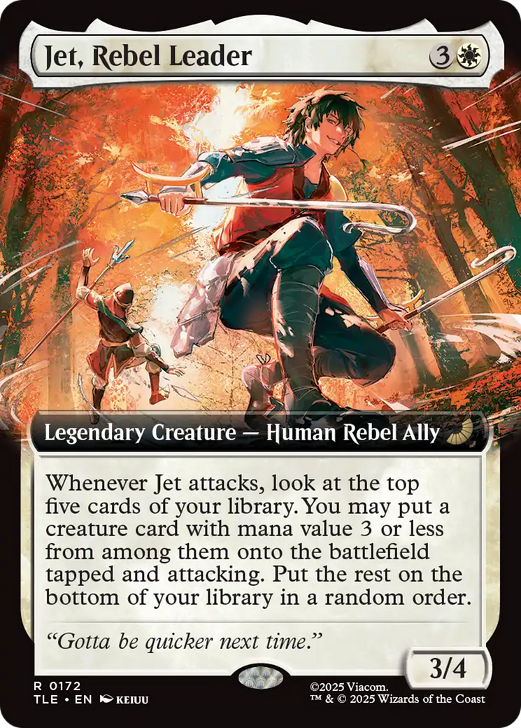 Jet, Rebel Leader (0172) (Extended Art) - Foil tle