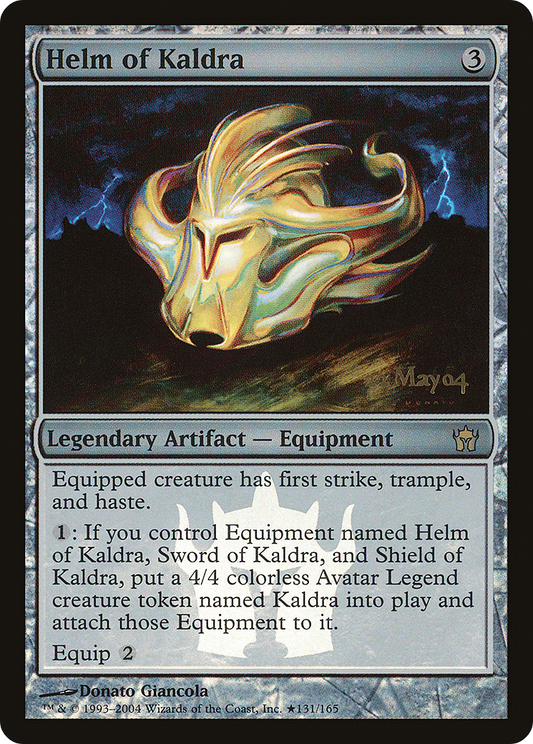 Helm of Kaldra (131) (Prerelease) - Foil