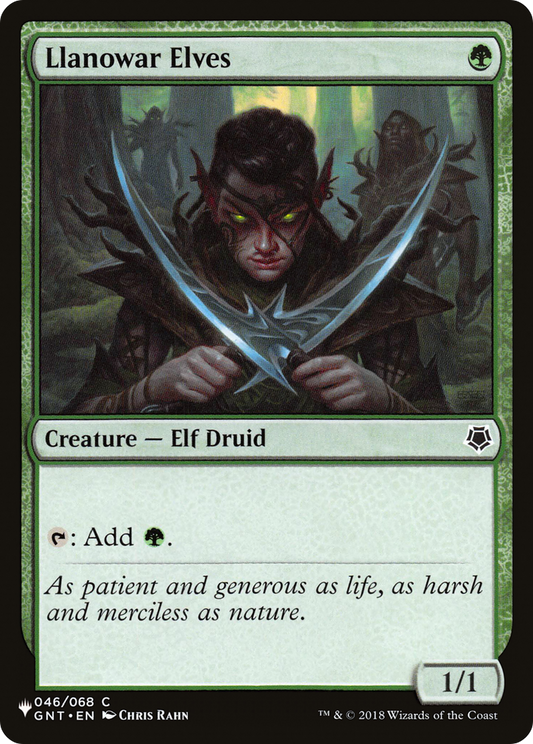 Llanowar Elves (GNT-0046) (PLST)