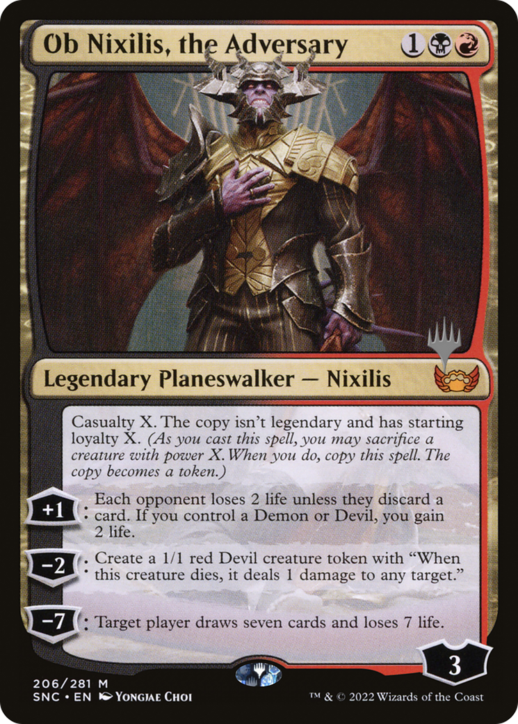 Ob Nixilis, the Adversary (206) (Promo Pack) - Foil