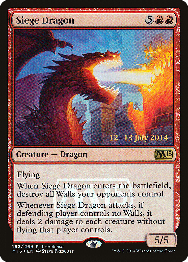 Siege Dragon (162) (Prerelease) - Foil
