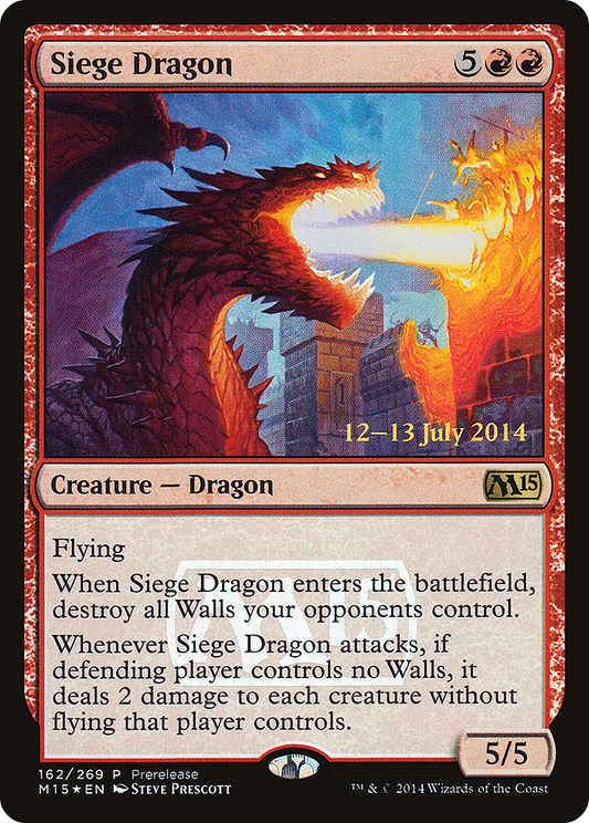 Siege Dragon (162) (Prerelease) - Foil