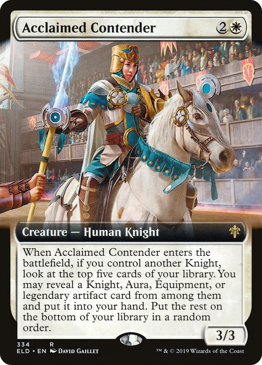 Acclaimed Contender (334) (Extended Art) - Foil