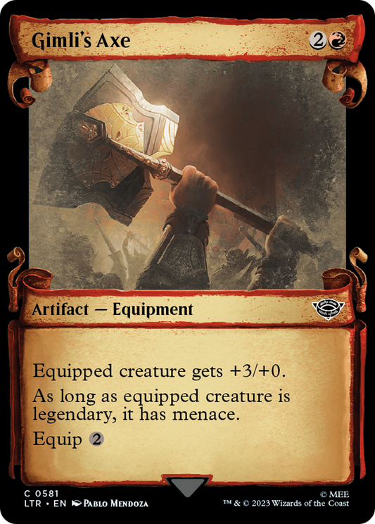 Gimli's Axe (0581) (Showcase) - Silver Foil