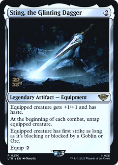 Sting, the Glinting Dagger (0250) (Prerelease) - Foil